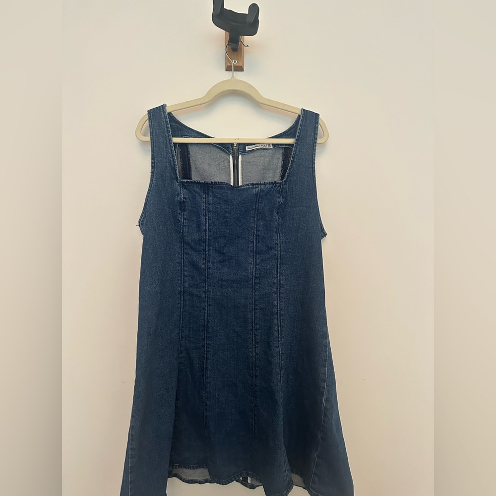 Abercrombie and Fitch Denim Sleeveless Dress